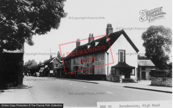 Photo of Broxbourne, High Road c.1960