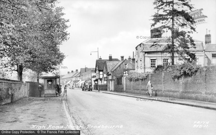 Photo of Broxbourne, High Road North c.1955
