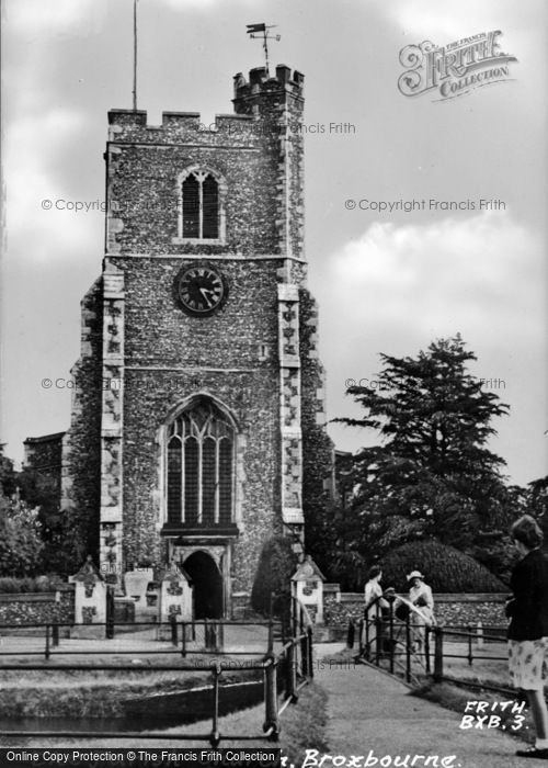 Photo of Broxbourne, St Augustine's Church c.1955
