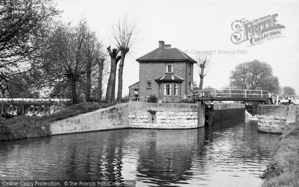Photo of Broxbourne, The Lock And Weir c.1955