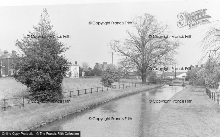 Photo of Broxbourne, The New River c.1955