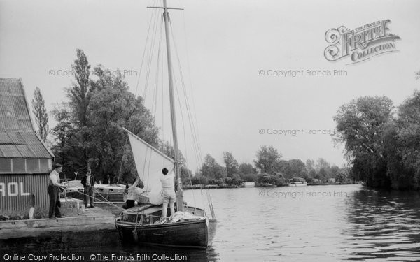 Photo of Brundall, on the River Yare c1965