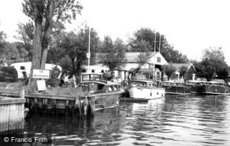 Brundall, on the Yare c1960