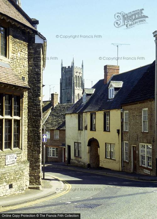 Photo of Bruton, Patwell Street And St Mary's Church c.1990
