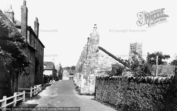 Photo of Bruton, The Abbey Wall And Old House, Kings School c.1960