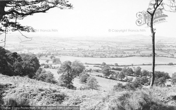 Photo of Bruton, View From King Alfred's Tower c.1955
