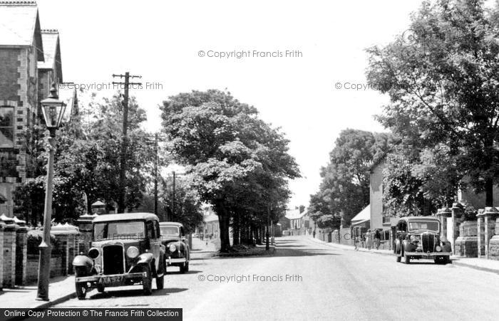 Photo of Brynmawr, Cars In Alma Street c.1950