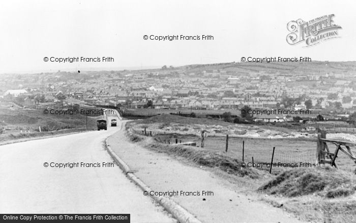 Photo of Brynmawr, From The Blaenavon Road c.1955