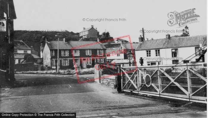 Photo of Brynmenyn, Railway Crossing c.1960