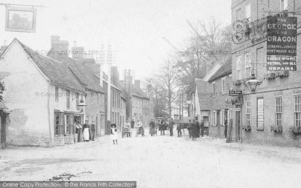 Photo of Buckden, People In High Street 1906