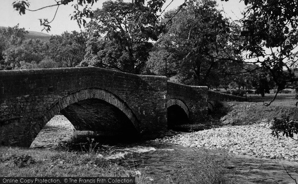 Photo of Buckden, The Bridge c.1955