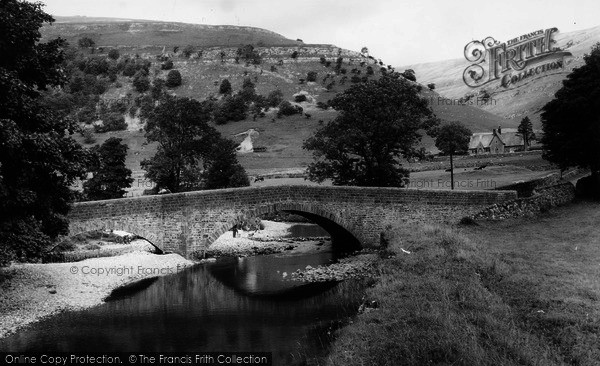 Photo of Buckden, The Bridge c.1955