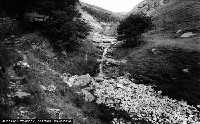 Photo of Buckden, The Ghyll And Waterfall c.1955