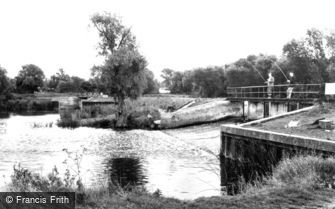 Buckden, the River Ouse c1960