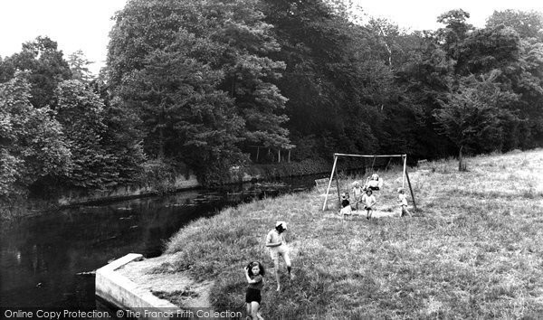 Photo of Buckingham, Great Ouse River And Children's Playground c.1950