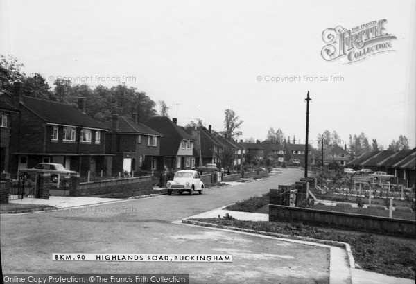 Photo of Buckingham, Highlands Road c.1965