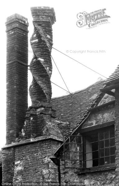 Photo of Buckingham, the Manor House, Twisted Chimney c1955