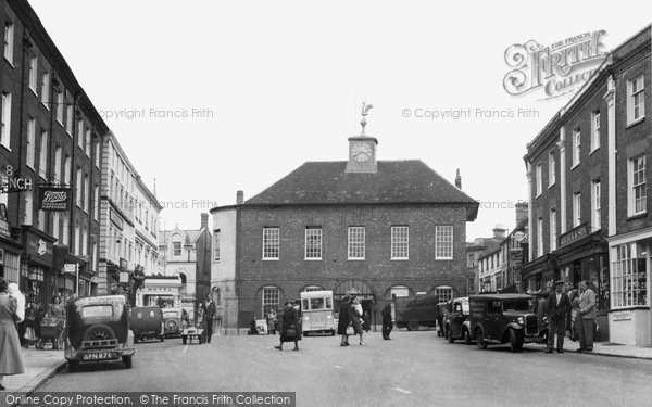 Photo of Buckingham, Town Hall And Market Place c.1950