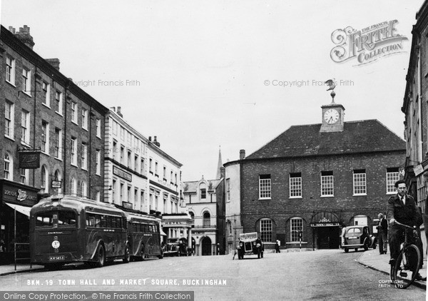 Photo of Buckingham, Town Hall And Market Square c.1950