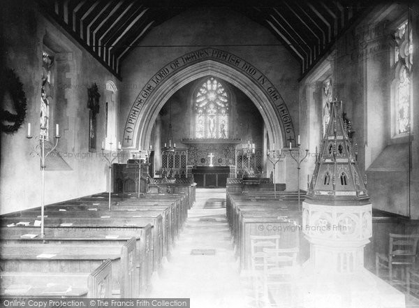 Photo of Buckland, Church Interior 1886