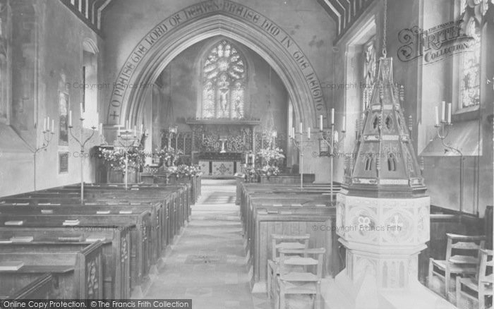 Photo of Buckland, Church Interior c.1900