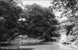 Denham Bridge And Cottage 1893, Buckland Monachorum