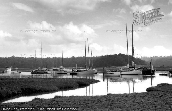 Photo of Bucklers Hard, The Beaulieu River c.1960