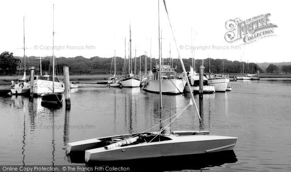 Photo of Bucklers Hard, Yachts c.1960