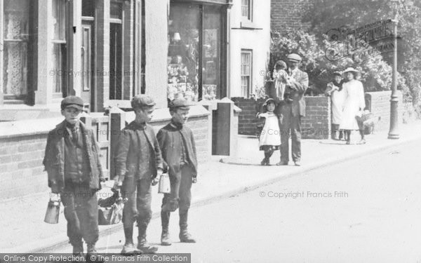 Photo of Buckley, Villagers c.1910