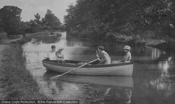 Photo of Bude, Boating On The Canal 1920