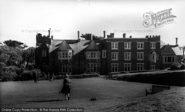 Photo of Bude, Bowling Green & Efford Down Hotel c.1960