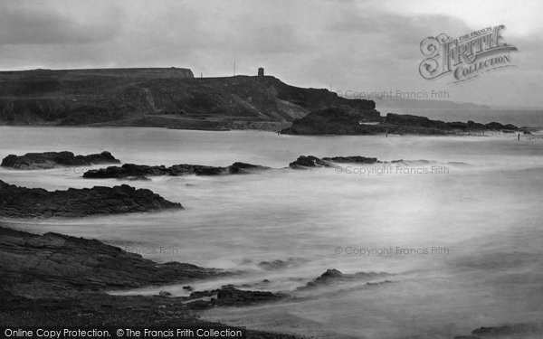 Photo of Bude, Breakwater And Compass Point c.1871