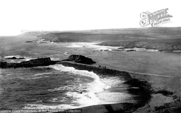 Photo of Bude, Breakwater From Compass Hill 1890