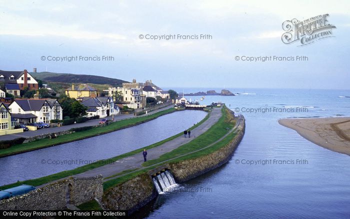 Photo of Bude, Canal And Harbour From Castle Mound 1998