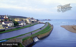 Canal And Harbour From Castle Mound 1998, Bude