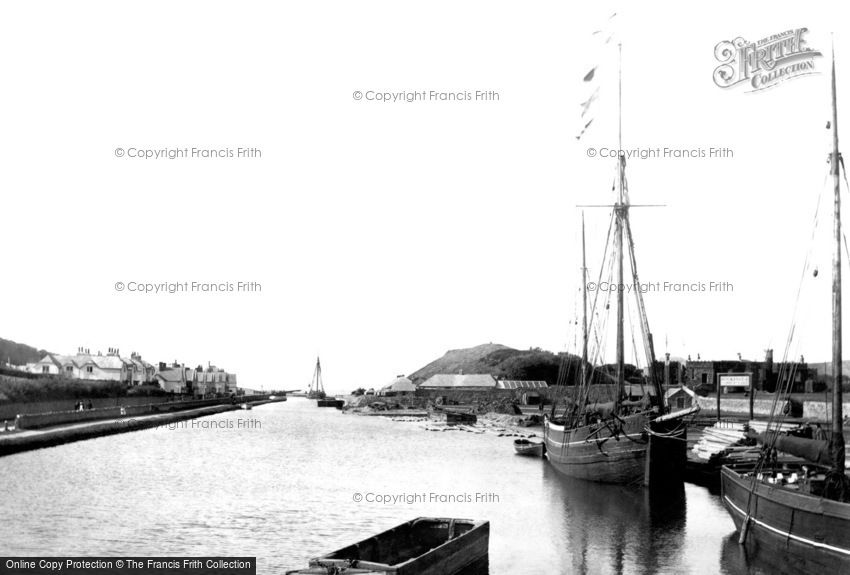 Bude, Canal from the Bridge 1890