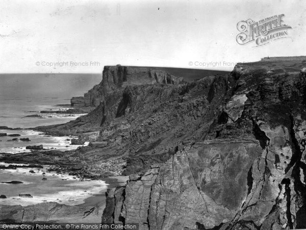 Photo of Bude, Cliffs From Summer House c.1871