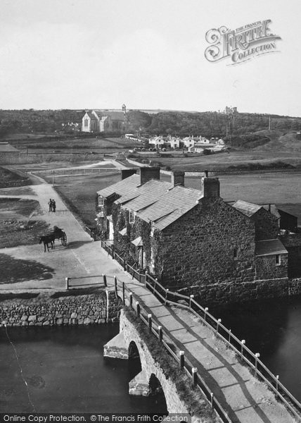 Photo of Bude, Cottages By The Old Bridge 1890
