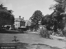 Efford Down Hotel From The Garden 1935, Bude
