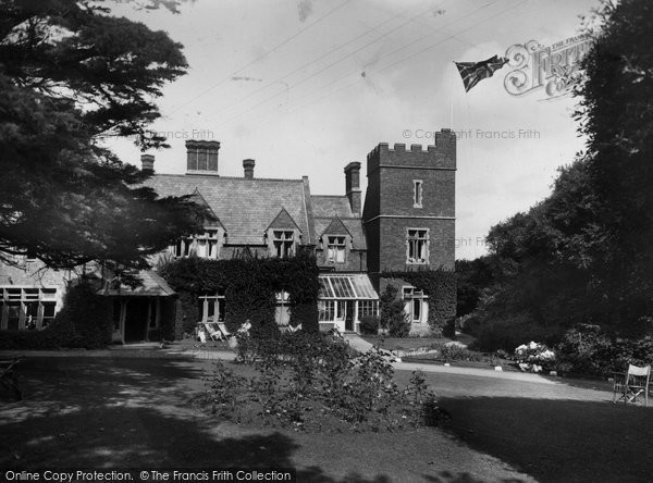 Photo of Bude, Efford Down Hotel Gardens 1935