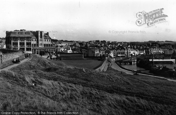 Photo of Bude, Grenville Hotel And Nanny Moore's Bridge 1949