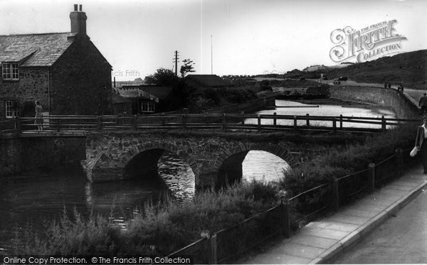 Photo of Bude, Nanny Moore's Bridge c.1955