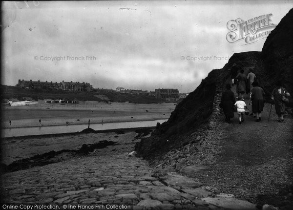 Photo of Bude, Path From The Breakwater 1928