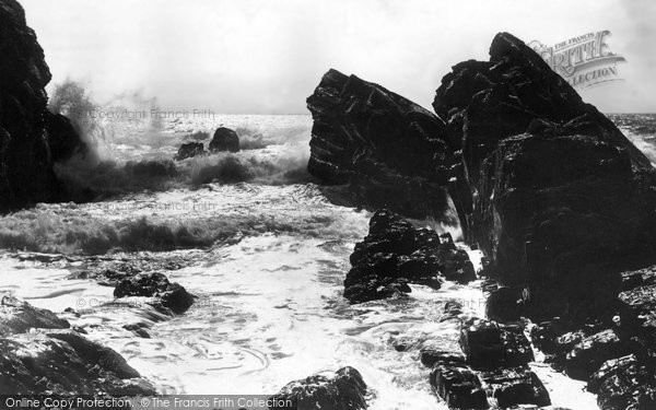 Photo of Bude, Rough Sea 1893
