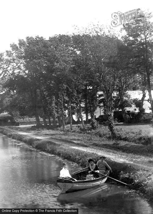Photo of Bude, Rowing Boat On The Canal 1920