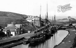 Sailing Ships In Harbour 1890, Bude