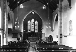 St Michael's Church, Interior 1920, Bude