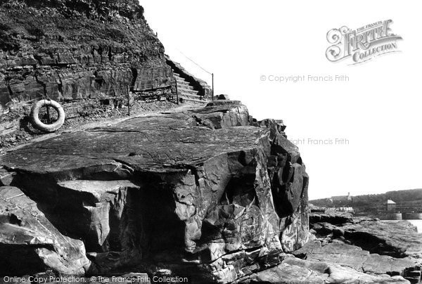 Photo of Bude, Summerleaze Cliffs Waydown 1893