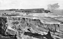 The Coast From Maer High Cliff c.1950, Bude