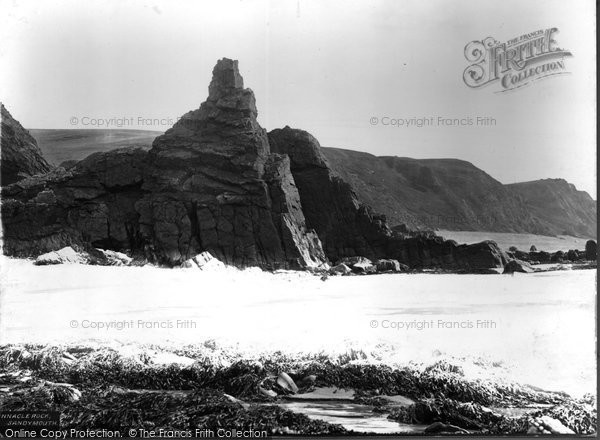 Photo of Bude, The Pinnacle Rock c.1861